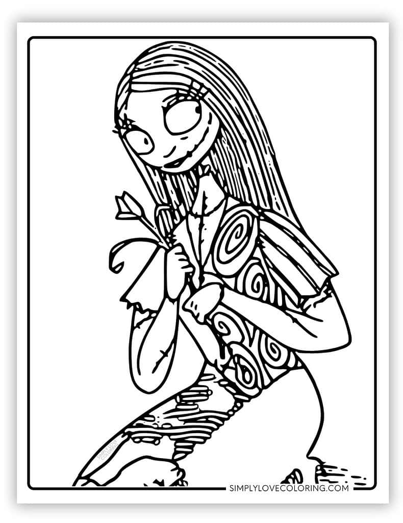 nightmare before christmas coloring pages (free pdf printables